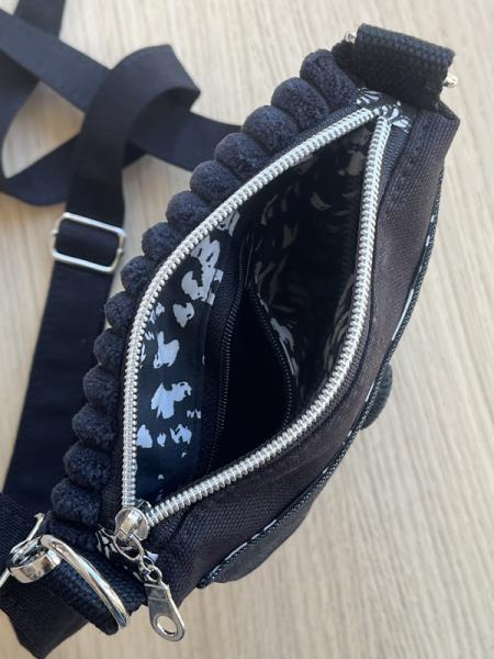 "Flickenwerk I mit Tasche" - SCHWARZ